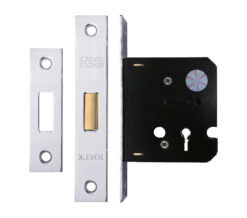 3 Lever Contract Dead Lock (64mm OR 76mm), Nickel Plate
