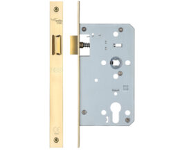 72mm c/c DIN Latch (Square Profile), PVD Stainless Brass