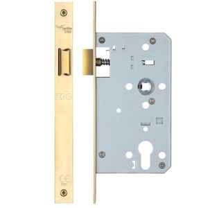 72mm c/c DIN Latch (Square Profile), PVD Stainless Brass