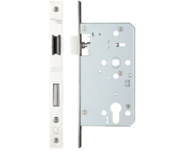 72mm c/c DIN Escape Lock (Square Or Radius Profile), Polished Stainless Steel