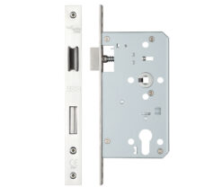 72mm c/c Euro Sash DIN Lock (Radius Profile), Polished Stainless Steel
