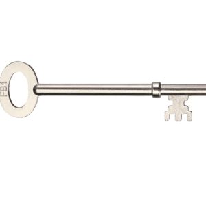London Fire Brigade Mortice Dead Lock Key, Satin Stainless Steel