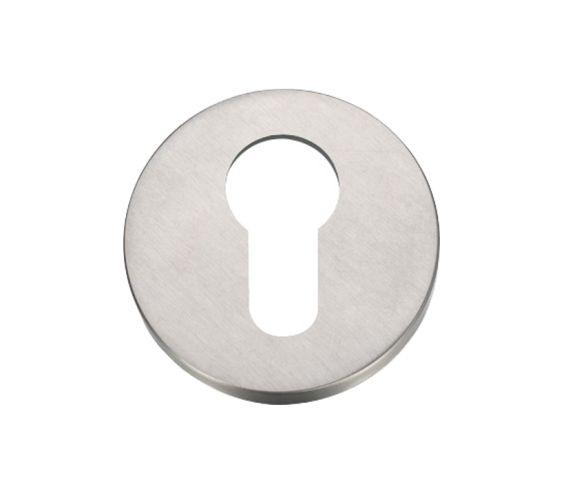 ZG4S Euro Profile Escutcheon, Satin Stainless Steel