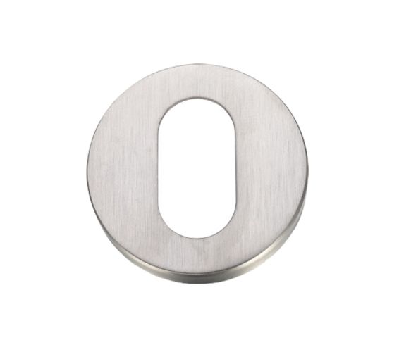 ZG4S Oval Profile Key Escutcheon, Satin Stainless Steel