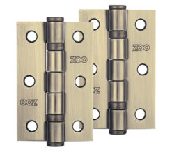 3 Inch Steel Ball Bearing Door Hinges, Florentine Bronze (sold in pairs)