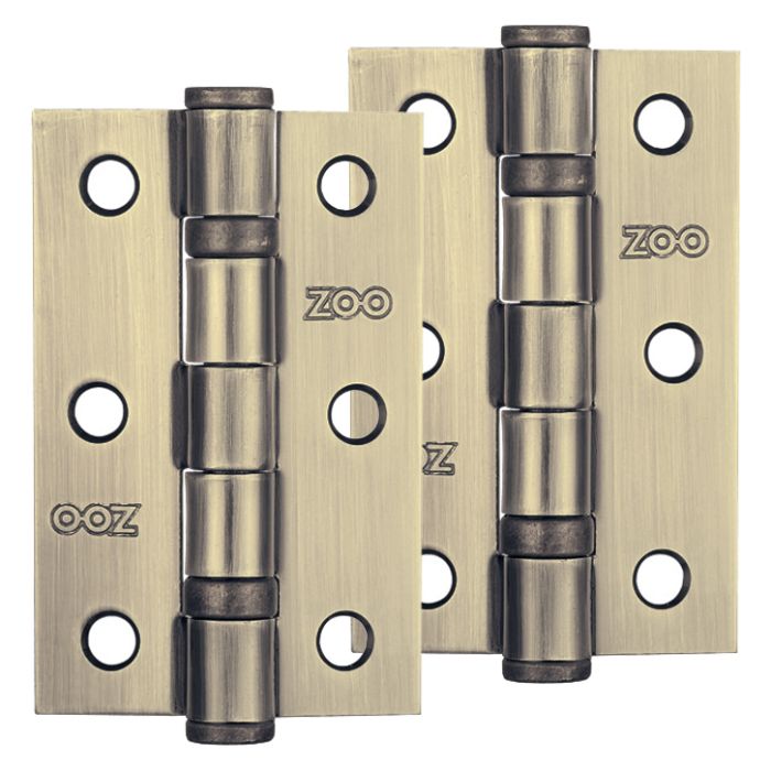 3 Inch Steel Ball Bearing Door Hinges, Florentine Bronze (sold in pairs)