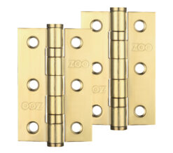 3 Inch Grade 201 Hinge, PVD Stainless Brass  (sold in pairs)