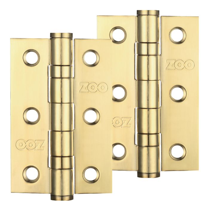 3 Inch Grade 201 Hinge, PVD Stainless Brass  (sold in pairs)