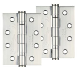 4 Inch Grade 13 Ball Bearing Hinge, Polished Stainless Steel  (sold in pairs)