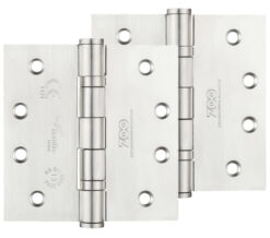 4 Inch Grade 13 Ball Bearing Hinge, Satin Stainless Steel  (sold in pairs)