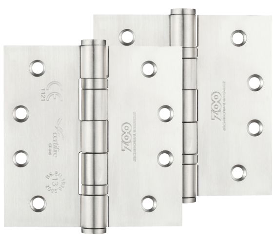 4 Inch Grade 13 Ball Bearing Hinge, Satin Stainless Steel  (sold in pairs)