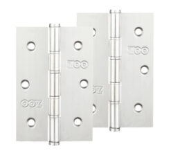 3 Inch Grade 201 Slim Knuckle Bearing Hinge, Polished Stainless Steel  (sold in pairs)