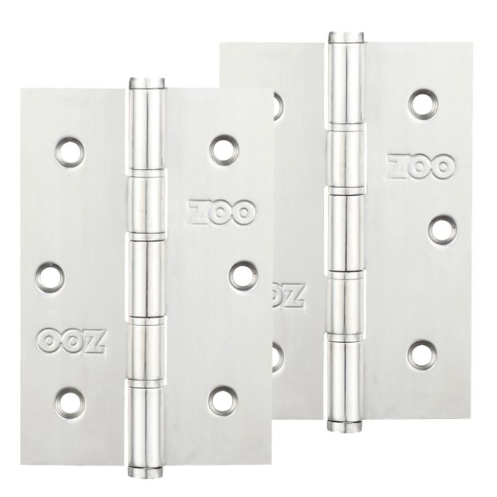 3 Inch Grade 201 Slim Knuckle Bearing Hinge, Polished Stainless Steel  (sold in pairs)