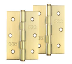 3 Inch Grade 201 Slim Knuckle Bearing Hinge, PVD Stainless Brass  (sold in pairs)