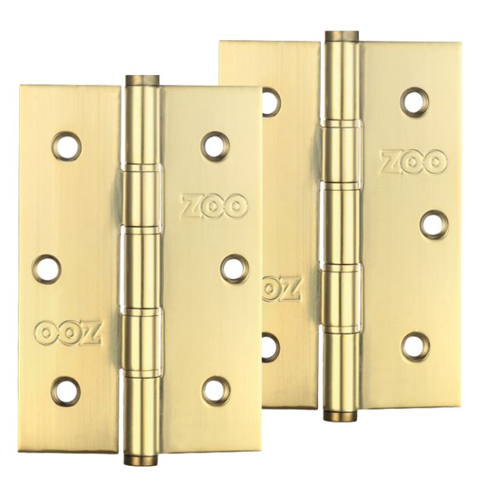 3 Inch Grade 201 Slim Knuckle Bearing Hinge, PVD Stainless Brass  (sold in pairs)