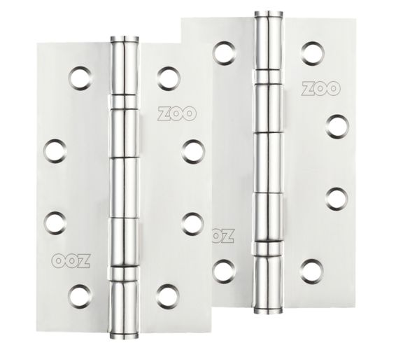 4 Inch Grade 201 Slim Knuckle Bearing Hinge, Polished Stainless Steel  (sold in pairs)