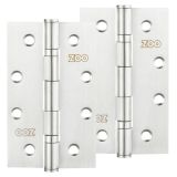4 Inch Grade 201 Slim Knuckle Bearing Hinge, Satin Stainless Steel  (sold in pairs)