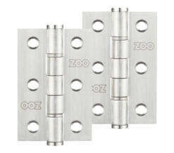 3 Inch Grade 201 Washered Hinge, Satin Stainless Steel  (sold in pairs)