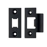 Face Plate And Strike Plate Accessory Pack, Powder Coated Black