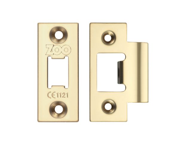 Face Plate And Strike Plate Accessory Pack, PVD Stainless Brass