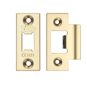 Face Plate And Strike Plate Accessory Pack, PVD Stainless Brass