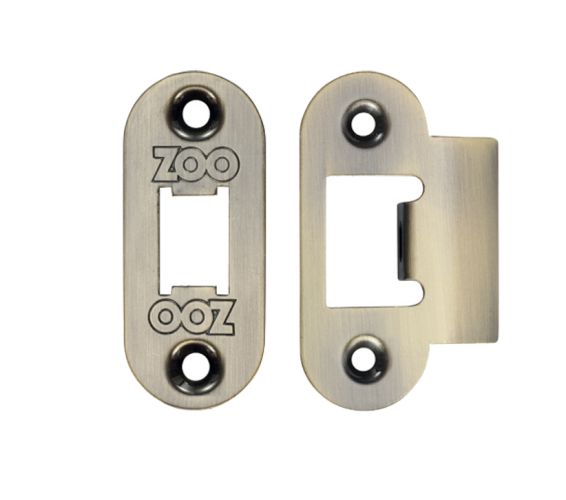 Radius Edge Face Plate And Strike Plate Accessory Pack, Florentine Bronze