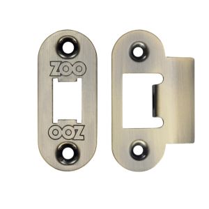 Radius Edge Face Plate And Strike Plate Accessory Pack, Florentine Bronze