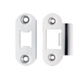 Radius Edge Face Plate And Strike Plate Accessory Pack, Polished Stainless Steel