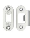 Radius Edge Face Plate And Strike Plate Accessory Pack, Satin Stainless Steel