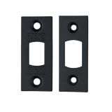 Face Plate And Strike Plate Accessory Pack, Powder Coated Black