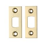 Face Plate And Strike Plate Accessory Pack, PVD Stainless Brass