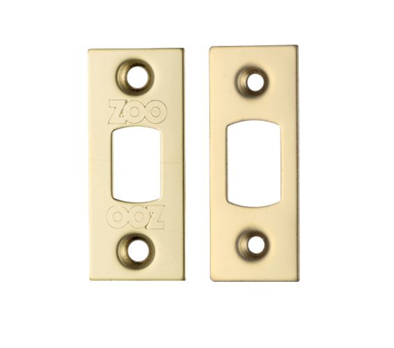 Face Plate And Strike Plate Accessory Pack, PVD Stainless Brass