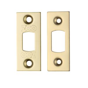 Face Plate And Strike Plate Accessory Pack, PVD Stainless Brass