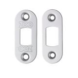 Radius Face Plate And Strike Plate Accessory Pack, Polished Stainless Steel