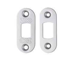 Radius Face Plate And Strike Plate Accessory Pack, Polished Stainless Steel
