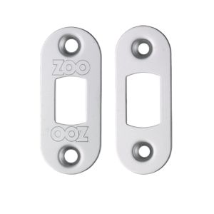Radius Face Plate And Strike Plate Accessory Pack, Polished Stainless Steel