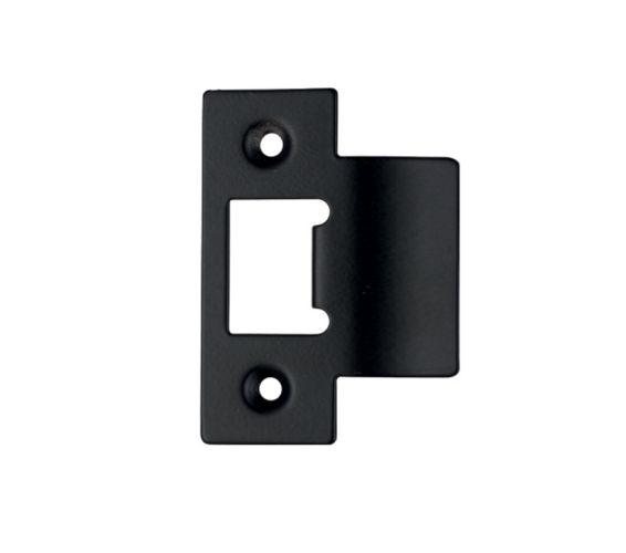 Spare Extended Tongue Strike Plate Accessory, Powder Coated Black