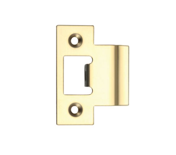 Spare Extended Tongue Strike Plate Accessory, PVD Stainless Brass