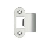 Radius Edge Spare Extended Tongue Strike Plate Accessory, Satin Stainless Steel
