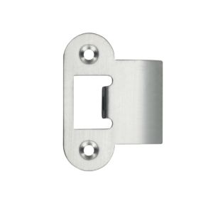 Radius Edge Spare Extended Tongue Strike Plate Accessory, Satin Stainless Steel