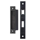 Zoo Hardware Face Plate And Strike Plate Accessory Pack - Powder Coated Black