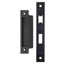 Zoo Hardware Face Plate And Strike Plate Accessory Pack - Powder Coated Black
