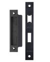 Zoo Hardware Face Plate And Strike Plate Accessory Pack – Powder Coated Black