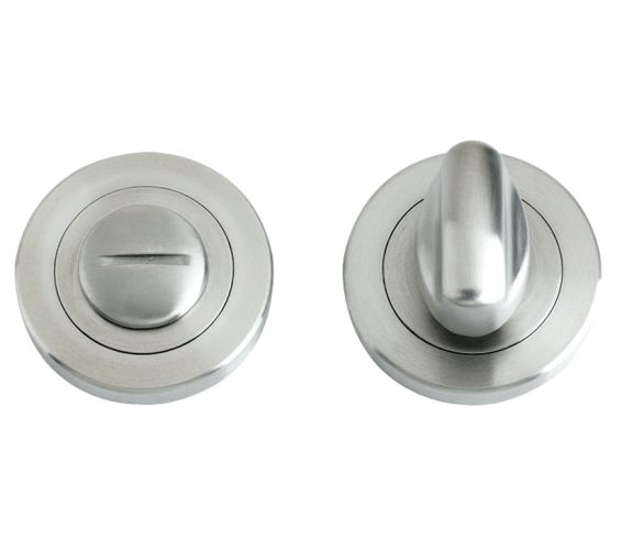 ZPS Bathroom Turn & Release, Satin Stainless Steel