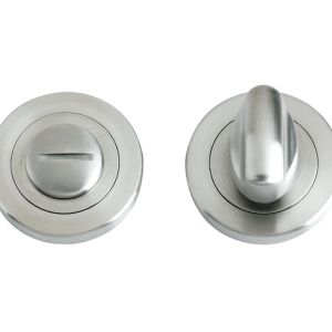 ZPS Bathroom Turn & Release, Satin Stainless Steel