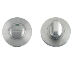 ZPS Bathroom Turn & Release With Indicator - 50mm - Satin Stainless Steel