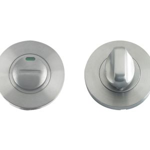 ZPS Bathroom Turn & Release With Indicator – 50mm – Satin Stainless Steel