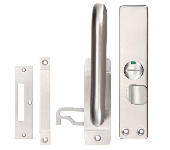 ZPS Facility Indicator Door Handle, Satin Stainless Steel