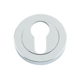 Euro Profile Escutcheon, Polished Chrome