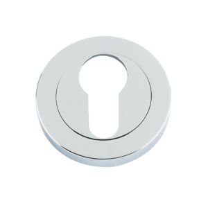 Euro Profile Escutcheon, Polished Chrome